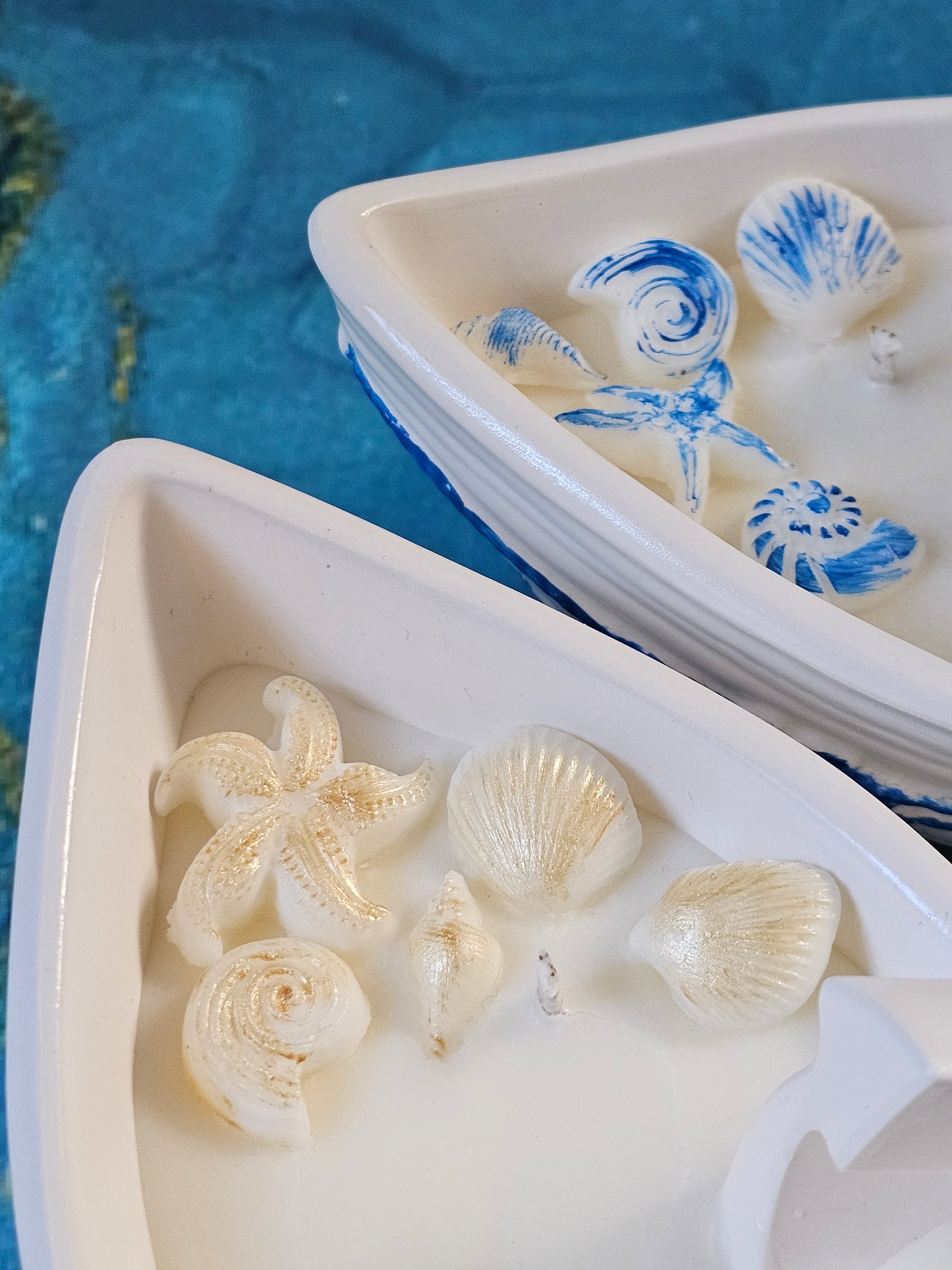 Surf Whisper – Boat Shaped Soy Candle – Coastal Home Decor – Handmade Gift