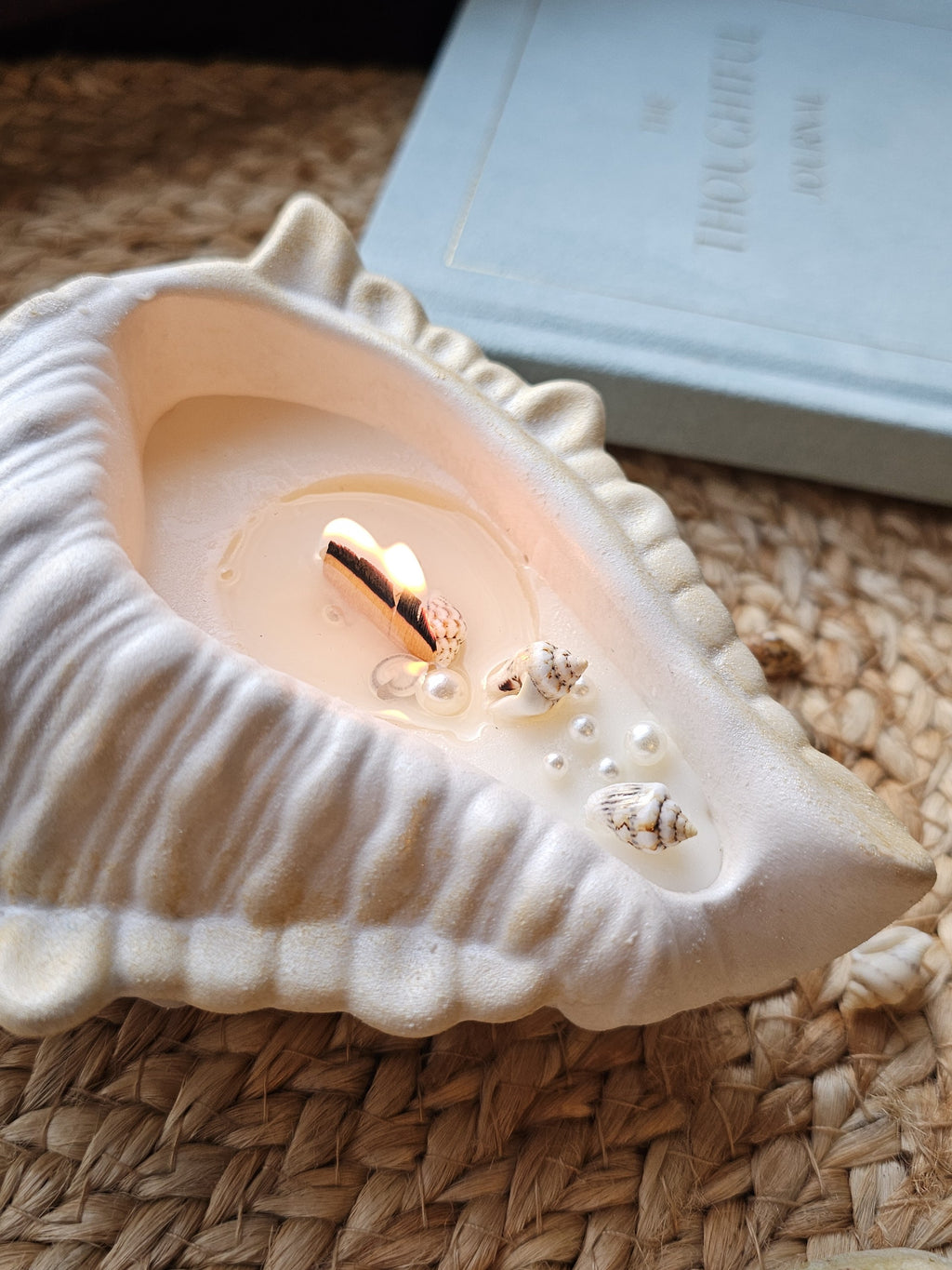 Ariel – Shell Shaped Soy Candle – Coastal Decor & Ocean-Inspired Gift