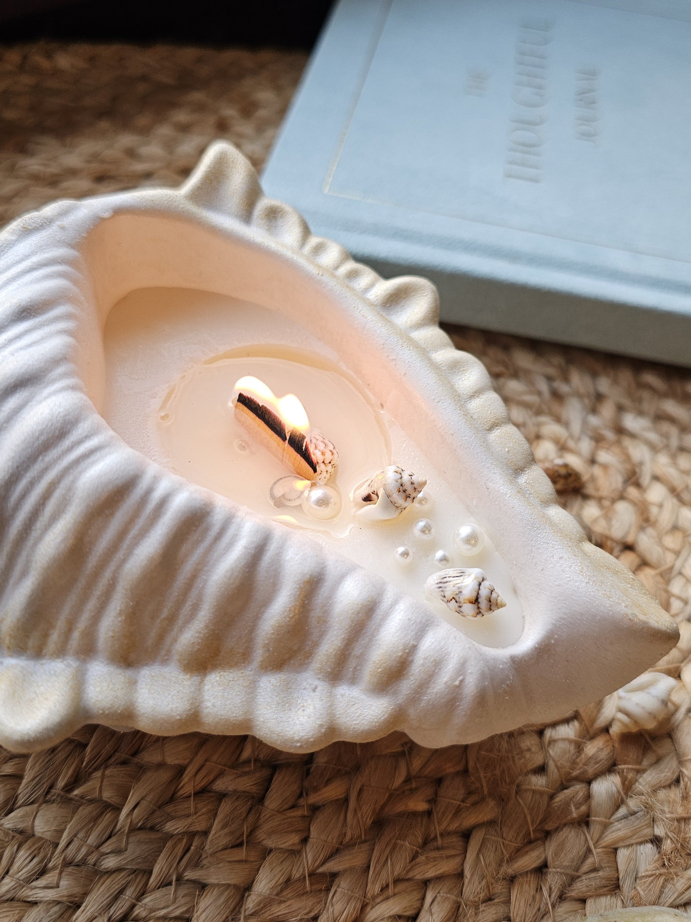 Ariel – Shell Shaped Soy Candle – Coastal Decor & Ocean-Inspired Gift